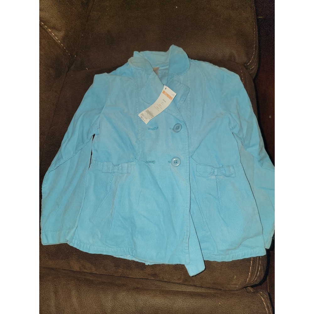 Gymboree outlet full of glee blue jacket fall size small 5‎ 6 nwt
